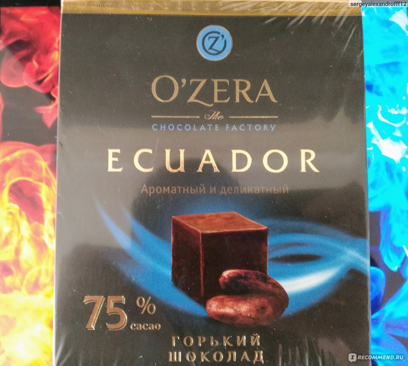 O Zera Ecuador шоколад 75 какао