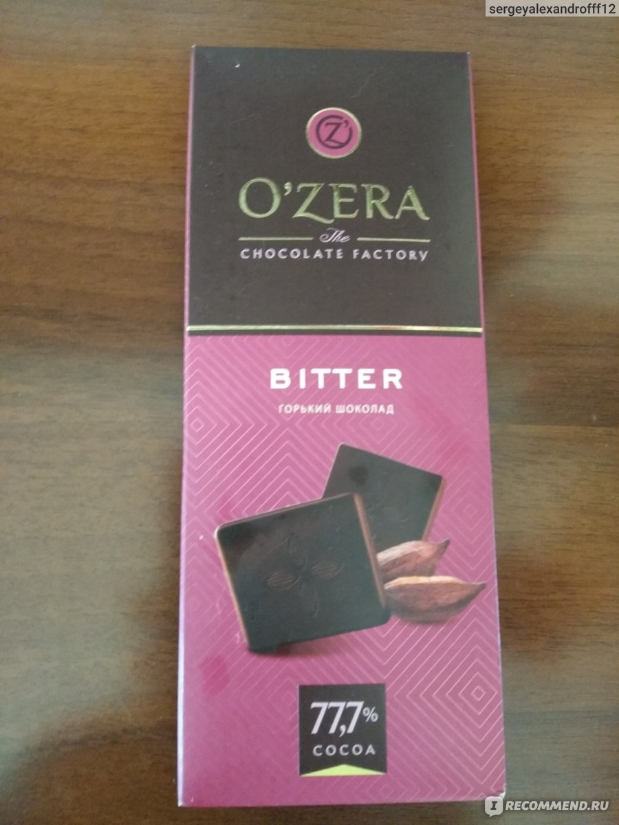 Шоколад oZera Bitter 77,7% 90г