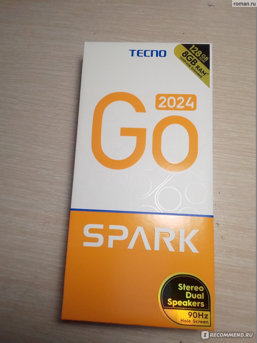 Мобильный телефон Tecno Spark Go 2024 4/128Gb, - «Неплохой бюджетный телефон  стоящий своих денег» | отзывы