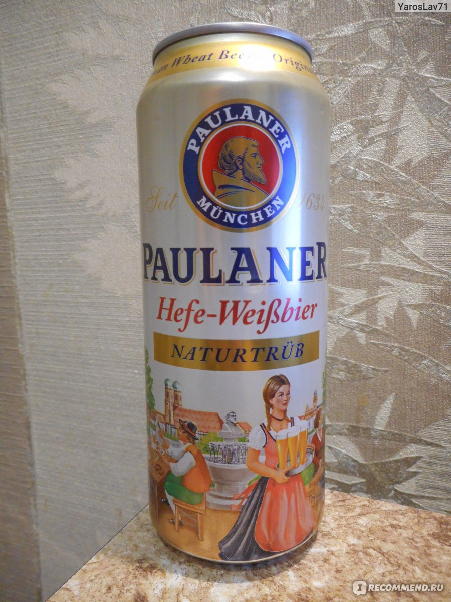 Пиво светлое Paulaner Hefe-Weissbier нефильтрованное 5 литров