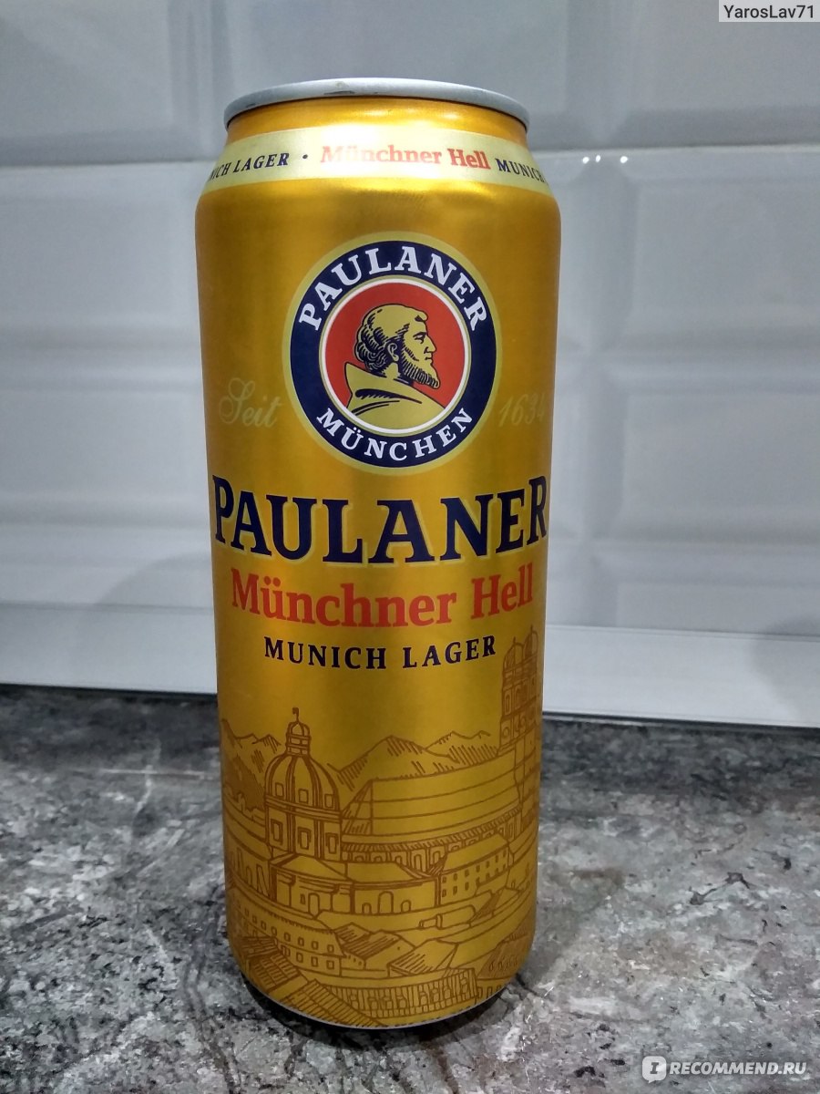 Пиво Paulaner Original Munchner Hell - «Дороговато за такой стандартный  вкус» | отзывы