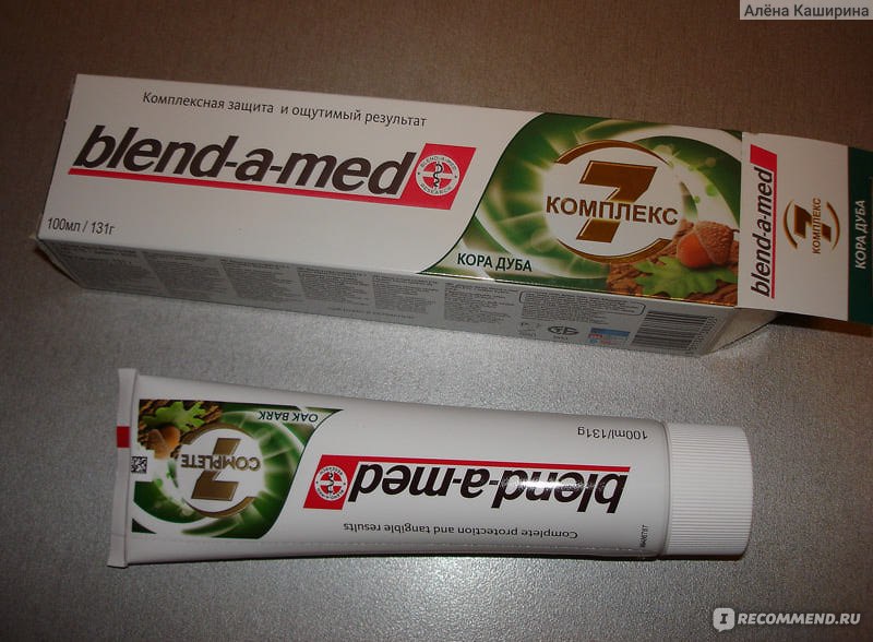 Зубная паста Blend-a-Med Complete 7 + кора дуба фото