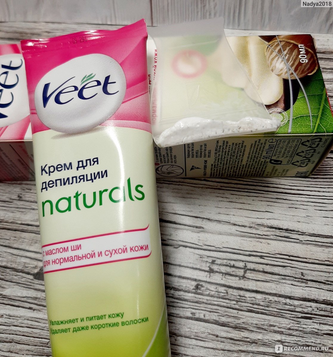 50мл крем для депиляции veet naturals