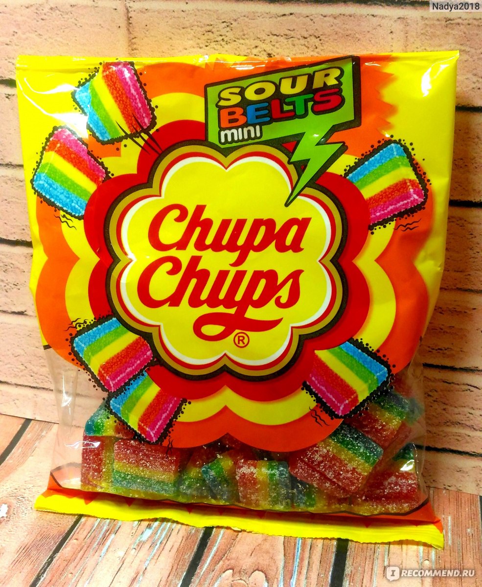 Мармелад жевательный chupa chups кислые роллсы