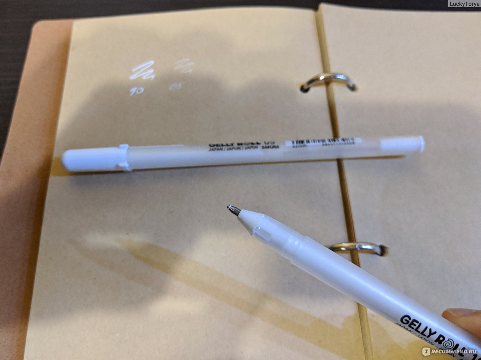 Гелевая ручка Sakura Gelly Roll - «Белые гелевые ручки Sakura в акварели ине только, примеры работ»