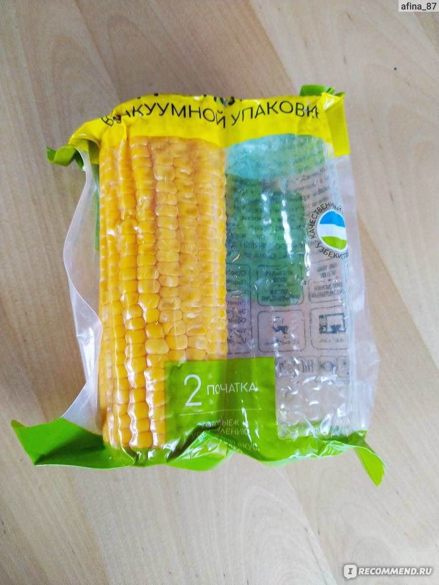 Кукуруза в початках Vak Mak вареная в вакуумной упаковке - «Кукуруза впочатках Vak Mak в вакуумной упаковке: кукуруза на столе круглый год.»