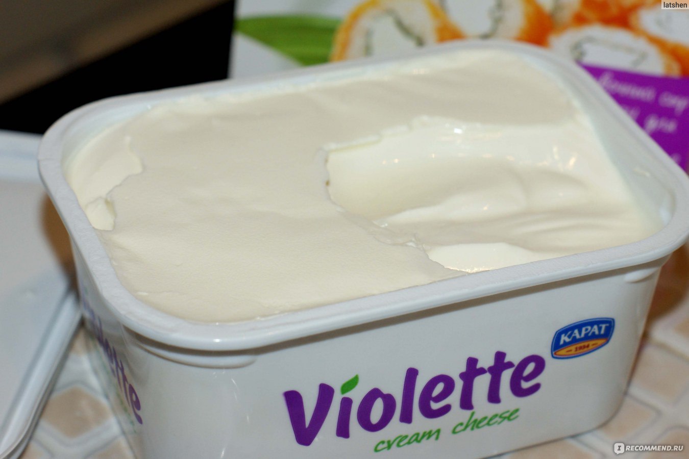 Мягкий сыр карат сливочный Cream Cheese Violette