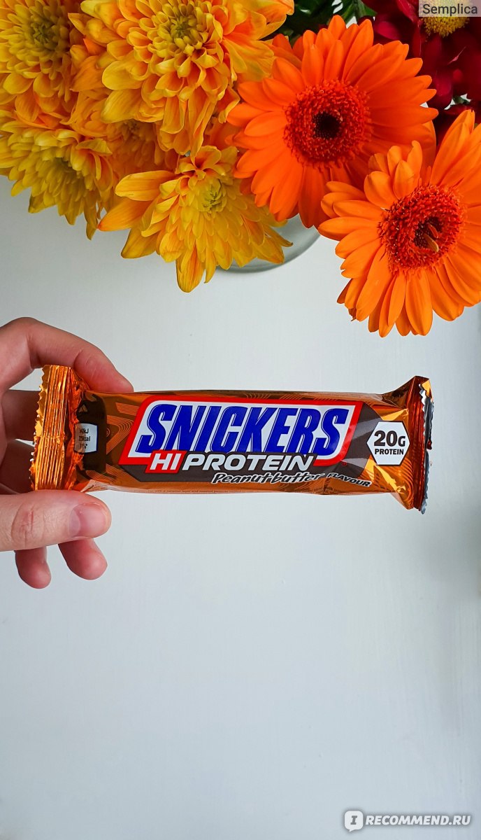 Протеиновый батончик Mars Snickers Hi protein peanut butter ...