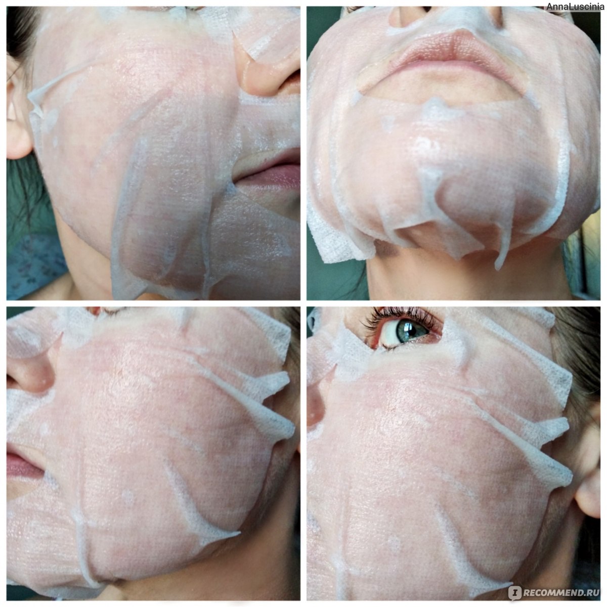 Неудачное лекало маски Jigott black snail real ampule mask.