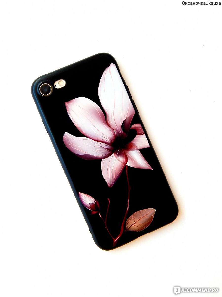 Чехол для телефона Aliexpress USLION Lotus Flower Case For iPhone 7 8 Plus  XS Max XR 3D - «Стильный и очень красивый чехол с цветком лотоса в 3Д» |  отзывы