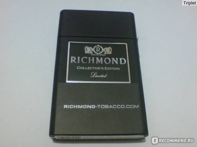 Отзыв richmond. Сигареты Ричмонд КОЛЛЕКТОРС эдишн Richmond. Сигареты Richmond Collector's Edition. Сигареты Ричмонд 1903. Сигареты Richmond Black Edition.