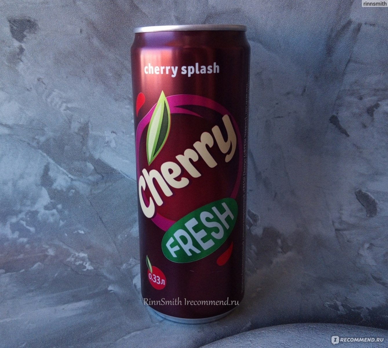 Напиток газированный безалкогольный ФРЭШ Черри Cherry Fresh - «Если и брать  газированную воду со вкусом, то точно не эту😞» | отзывы