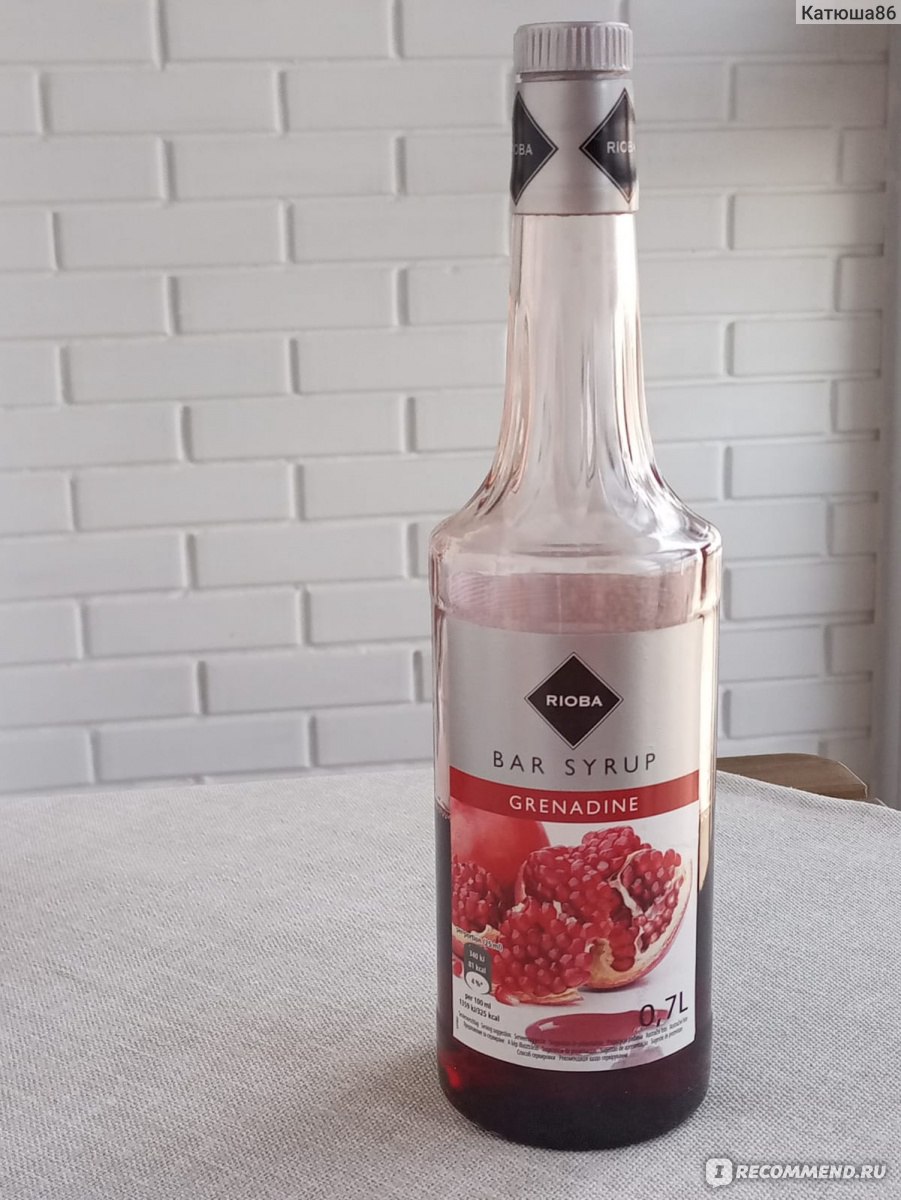 Сироп Rioba Grenadine bar syrup - «Для алкогольных коктейлей идеально, а  для топпинга сильно приторный.» | отзывы