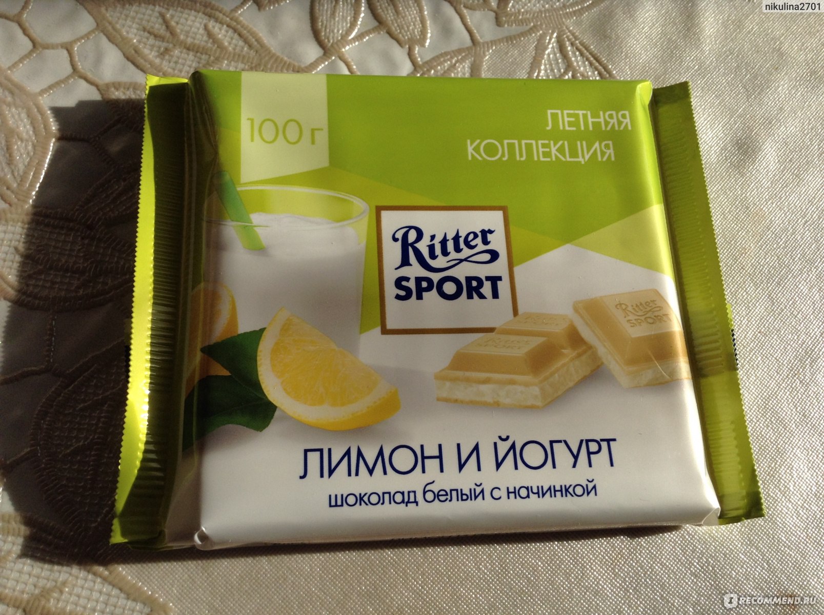 Ritter Sport белый шоколад с корицей