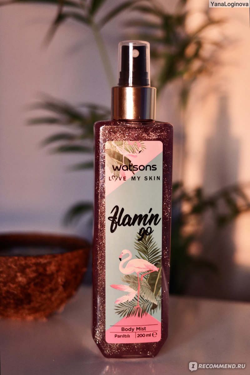 Парфюмированный спрей для тела Watsons Flamingo Body Mist - «Если вы любите  благоухать даже в жару, но классические духи тяжеловаты - парфюмированный  спрей для тела Watsons Flamingo Body Mist был фаворитом моего