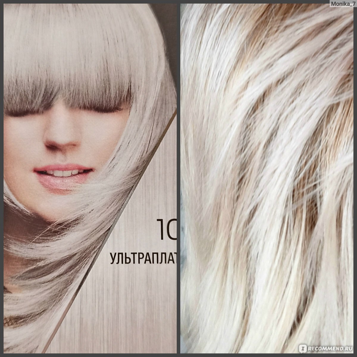 Платиновый блонд фото до и после краска для волос