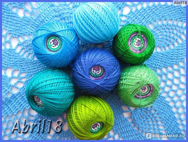 Нитки Ирис для вязания, цвет темно-синий - Магазин 9+