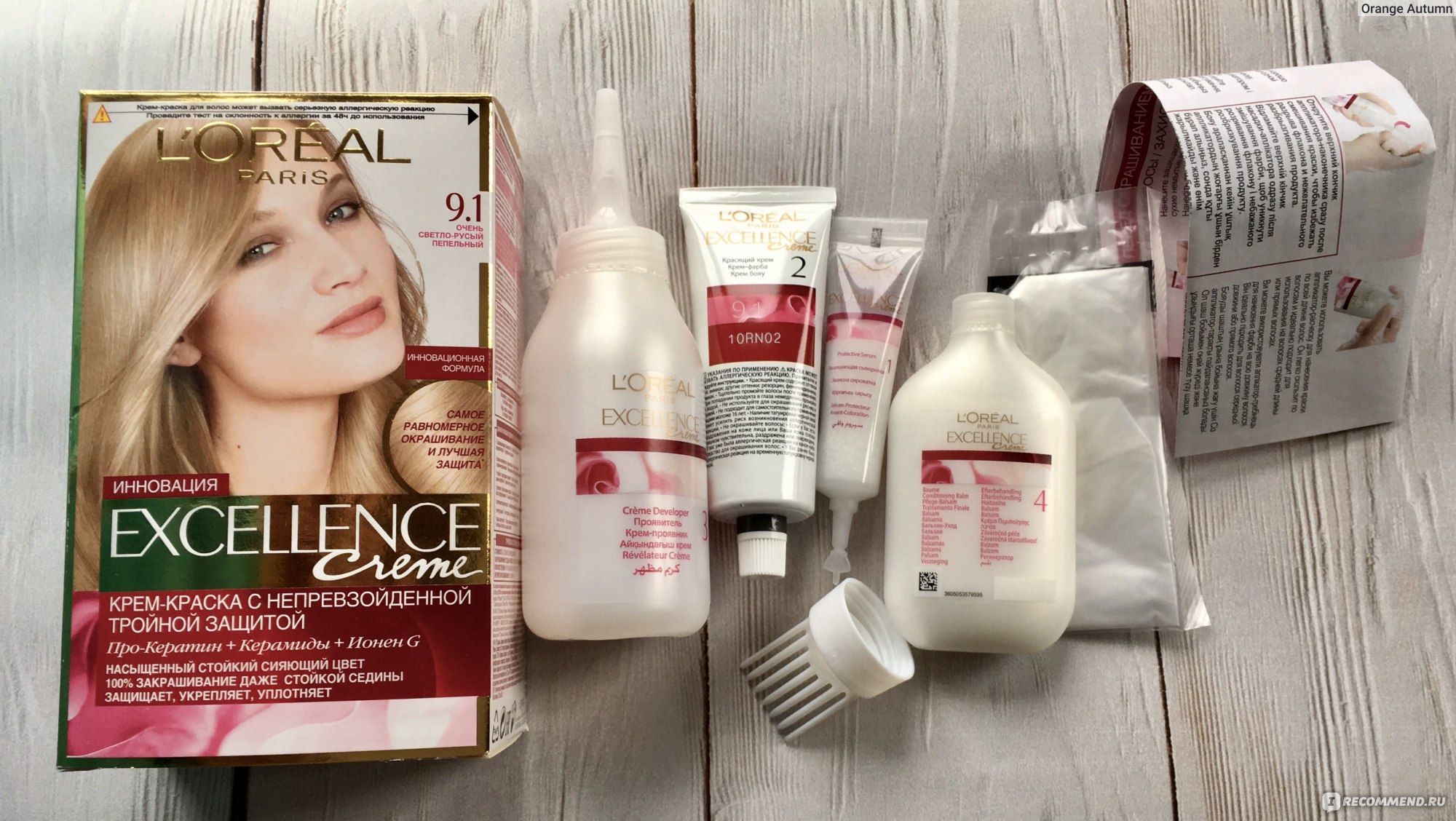 Бальзам для волос l'oreal professionnel excellence color creme