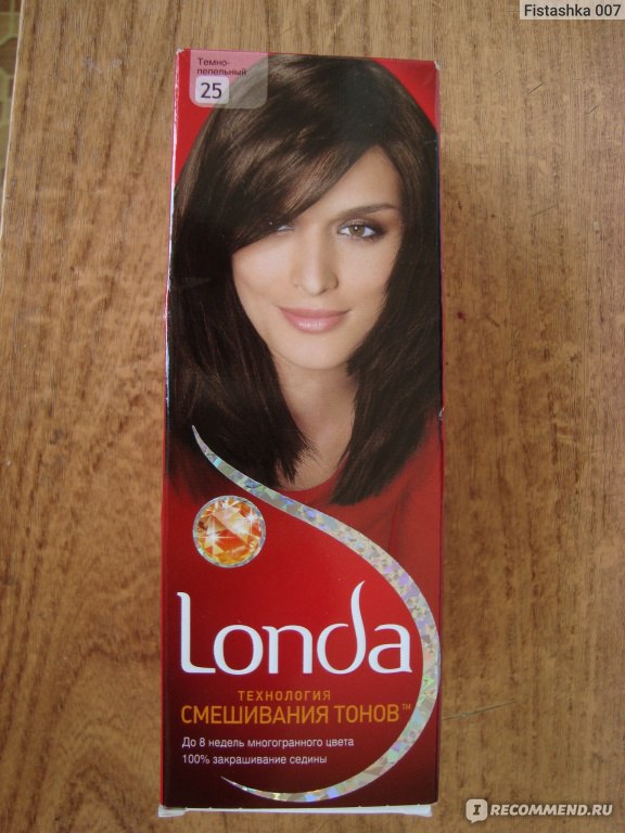 Краска для волос Londa Технология смешивания тонов - «Оттенок 25 Темно- пепельный (Шоколадный) . Красивый,насыщенный и стойкий цвет волос + 100 % закрашивание седины! (+ много Фото) ) »