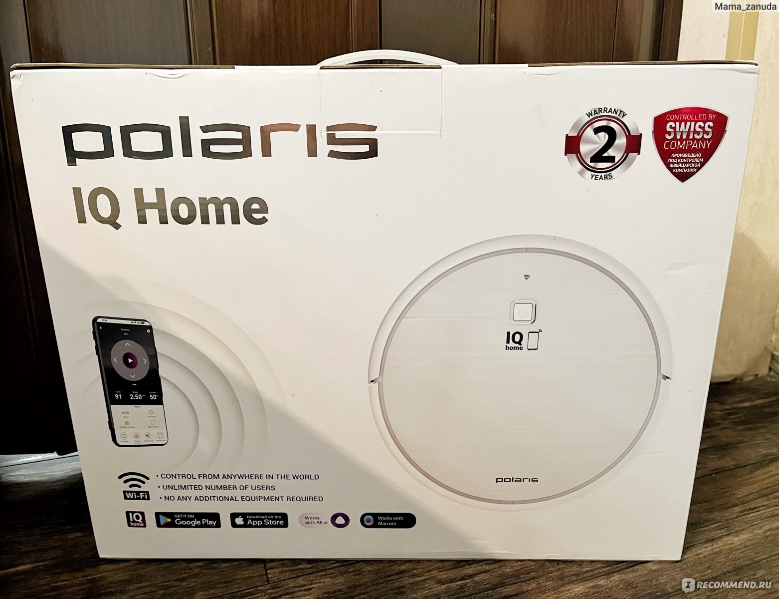 Робот-пылесос Polaris PVCR 4105 WI-FI IQ Home Aqua - «Умный робот-пылесос,  который спасает мою семью от шерсти животных » | отзывы