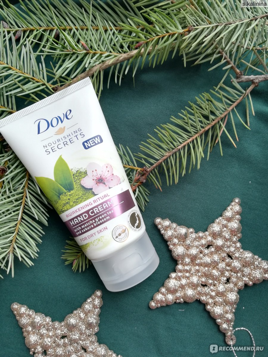 Крем для рук Dove Nourishing Secrets с матча чаем и экстрактом цветка сакуры для сухой кожи фото