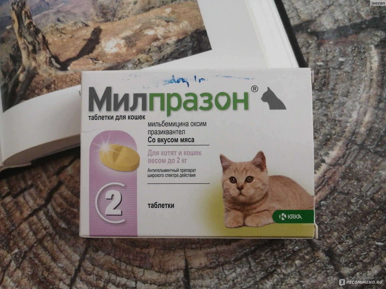 Таблетки от гельминтов для кошек Милпразон