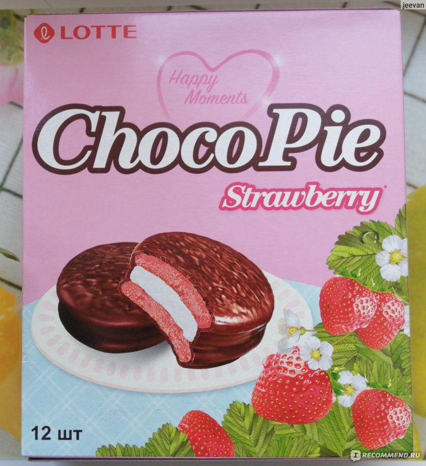 Choco pie отзывы. Choco pie клубника Lotte. Печенье Lotte"Choco pie"клубника 336гр. Чоко Пай розовый. Чокопай Орион клубника.