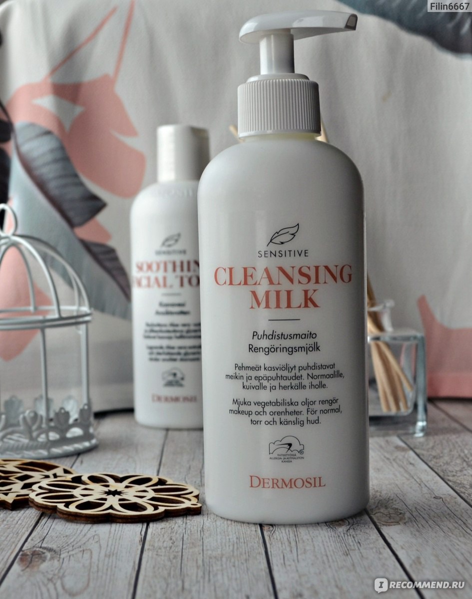 Молочко для лица очищающее Dermosil Cleansing Milk Sensitive - «Молочко для  кожи впечатлило такого противника, как я. Очень удачное средство, которое  подойдет всем типам кожи.» | отзывы