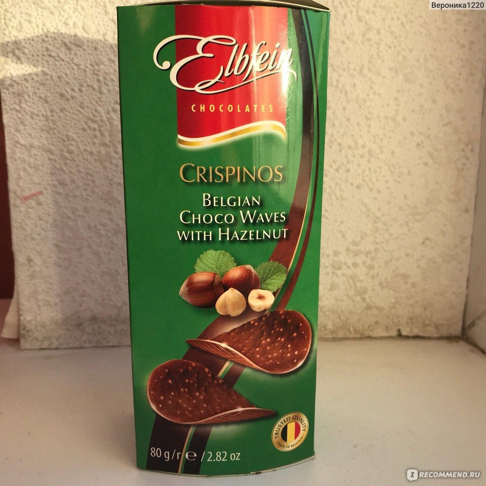 Шоколад Elbfein Чипсы со вкусом лесного ореха - «Шоколадные чипсы ...