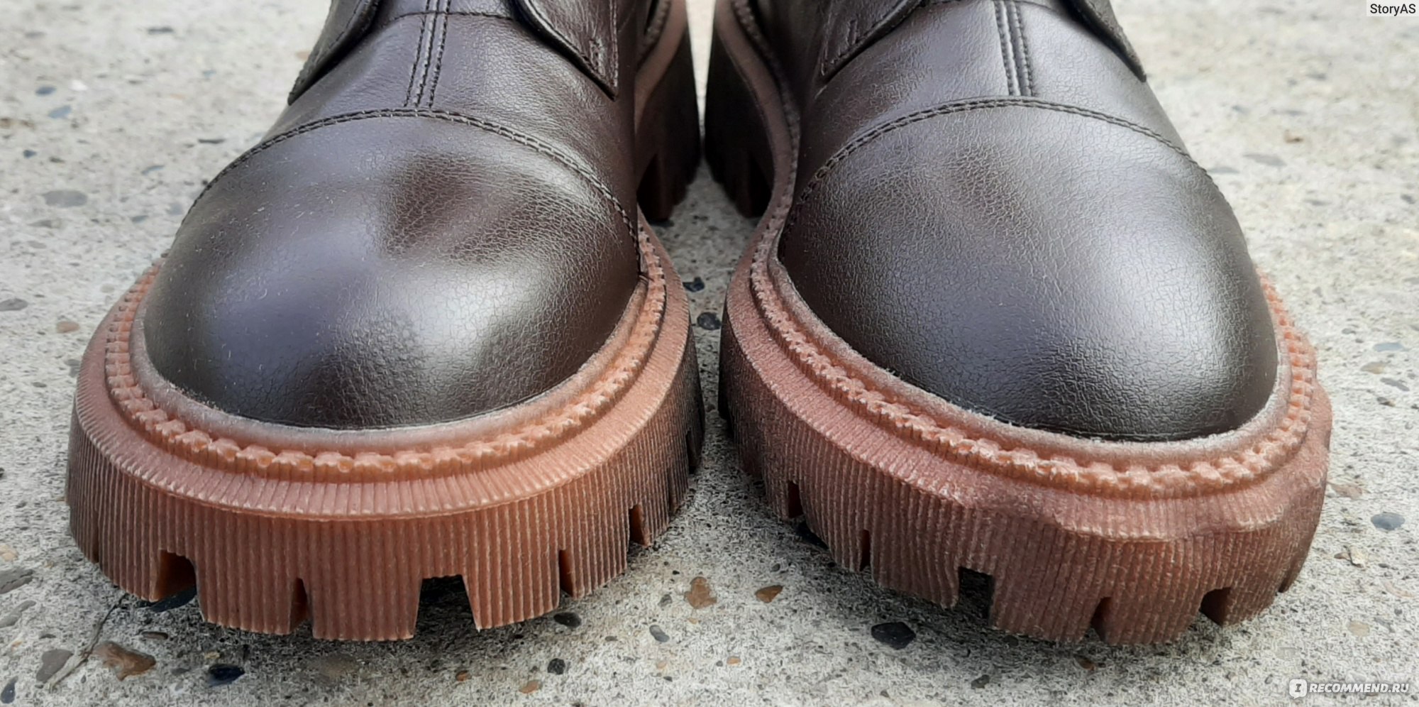Ботинки женские демисезонные Aliexpress HOT Women ankle boots natural Leather modern short boots 22-25cm Autumn and winter Cowhide upper Back zipper tooling фото