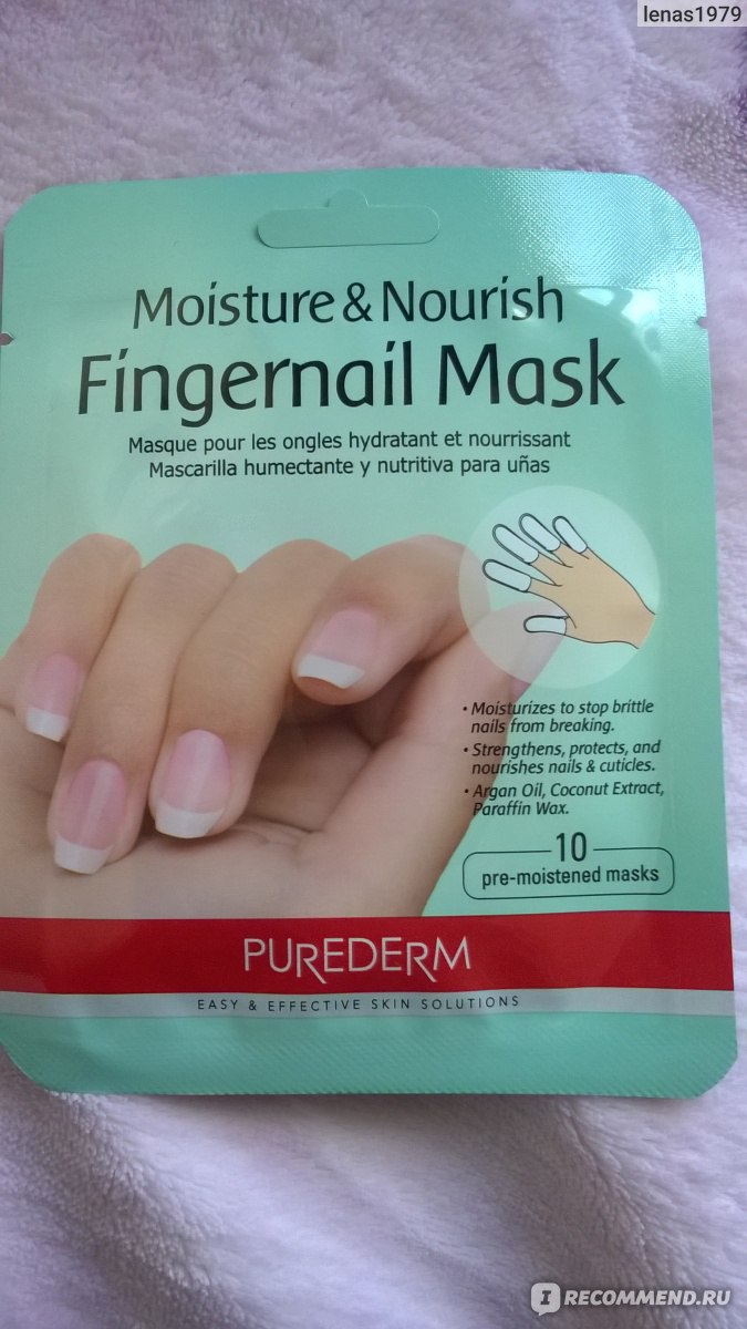 Маска для ногтей Purederm Moisture & Nourish Fingernail Mask - «Красота ...