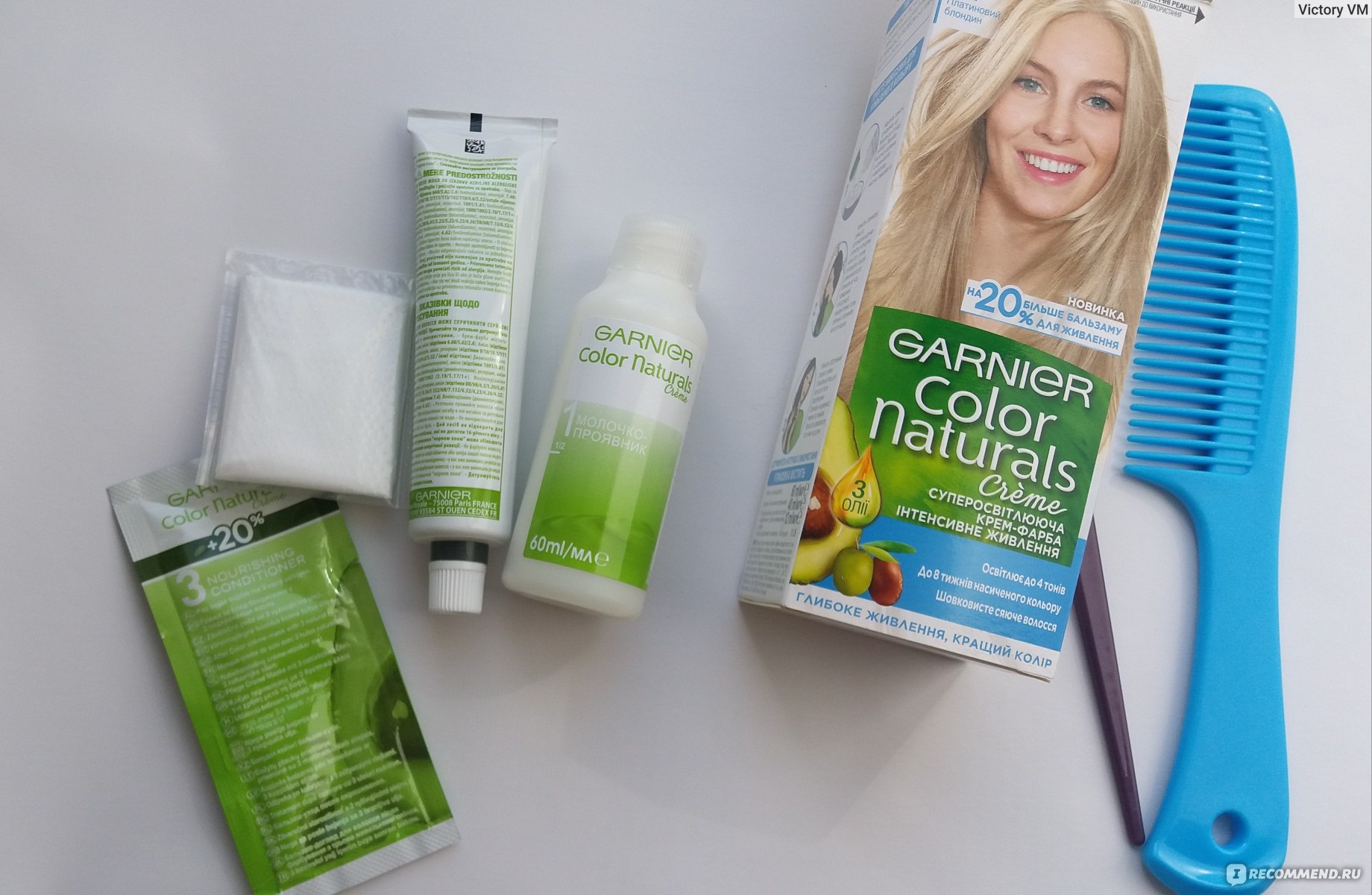 Garnier color naturals платиновый блонд