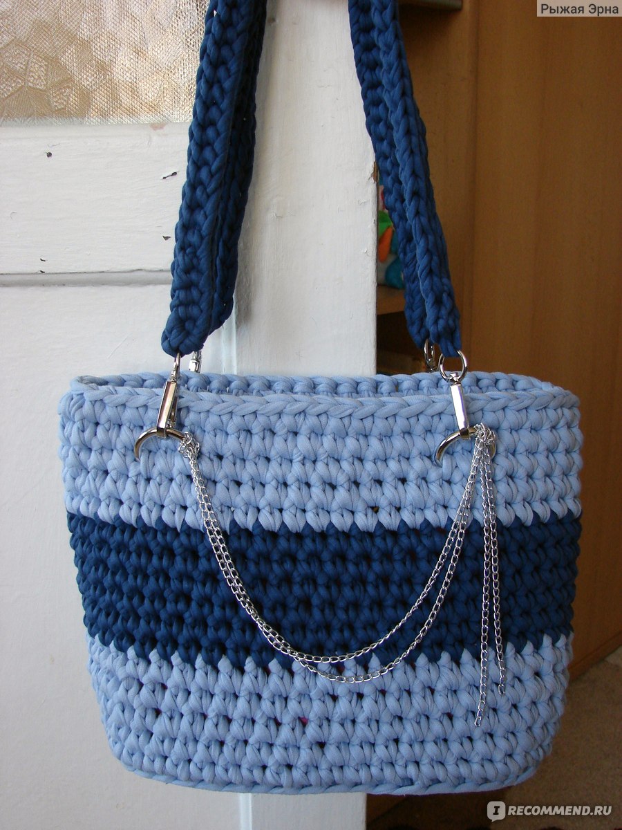 Сумки из трикотажной пряжи. Knitted bag