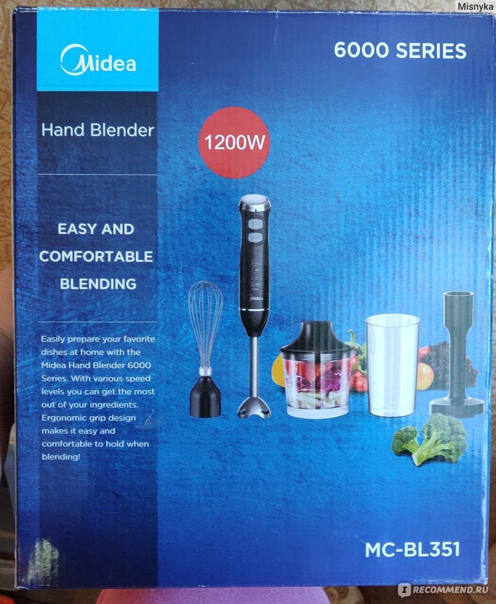 Погружной блендер Midea MC-BL801 - отзывы покупателей и владельцев М.Видео - Мос
