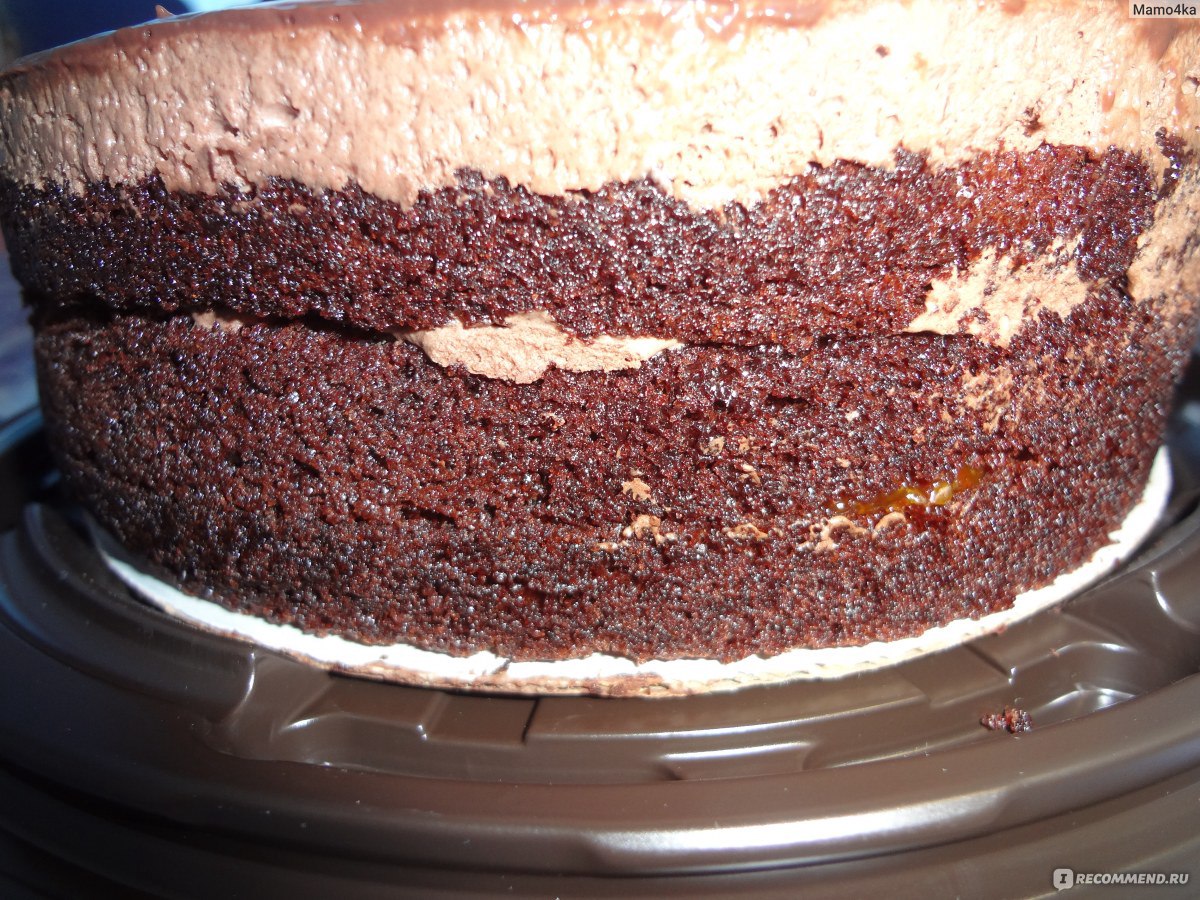 Торт шоколад апельсин разрез
