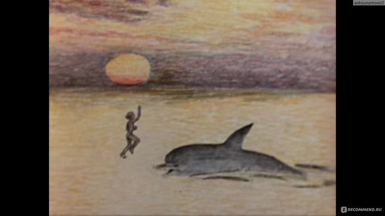 Иллюстрация Девочка и дельфин в стиле реализм | вторсырье-м.рф