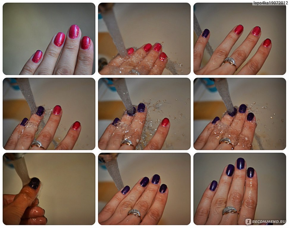 Как поменять цвет ногтей на фото