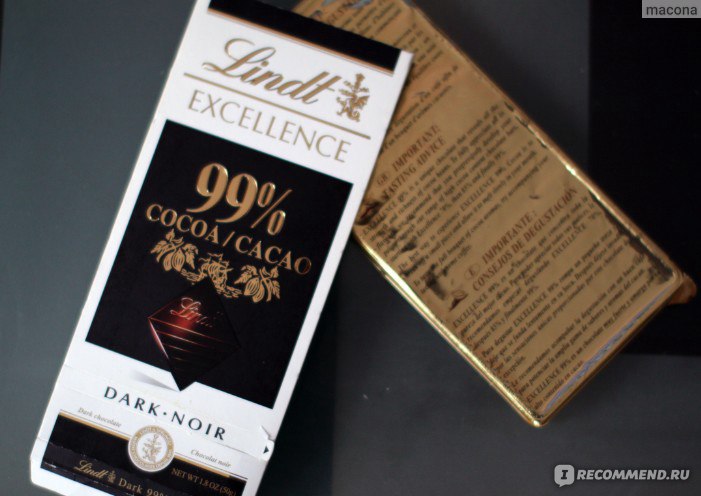 Lindt Excellence 99% Cacao Dark Noir