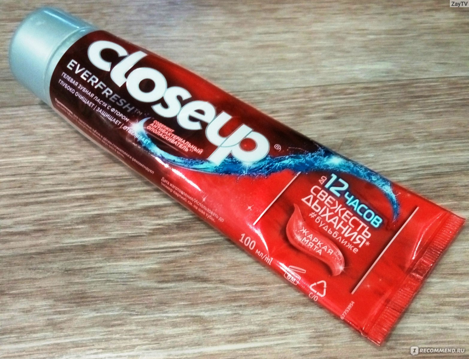 Зубная паста Closeup Жаркая мята фото