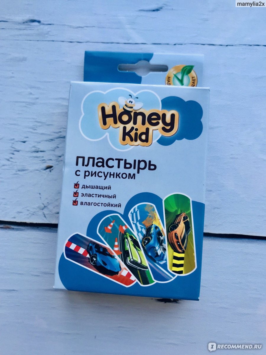 Пластырь honey kid с рисунком 20шт