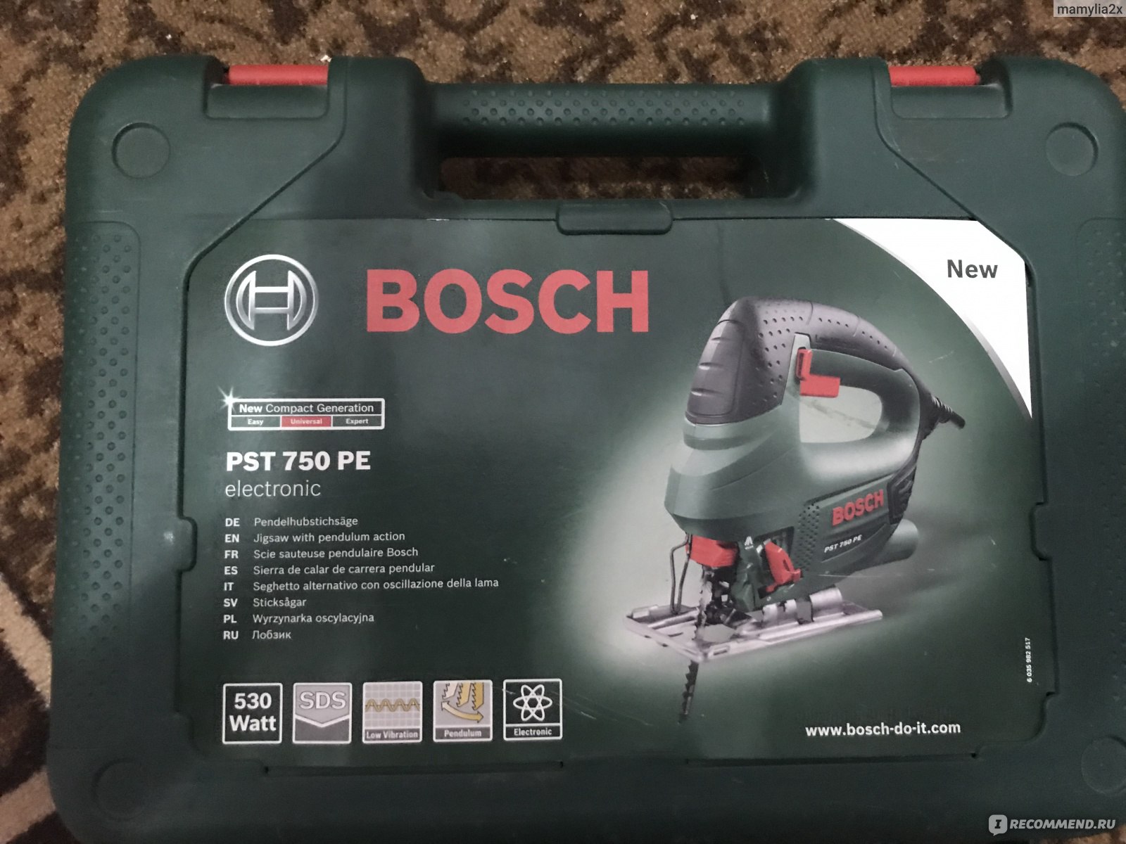 Bosch PST 750 pe разобран