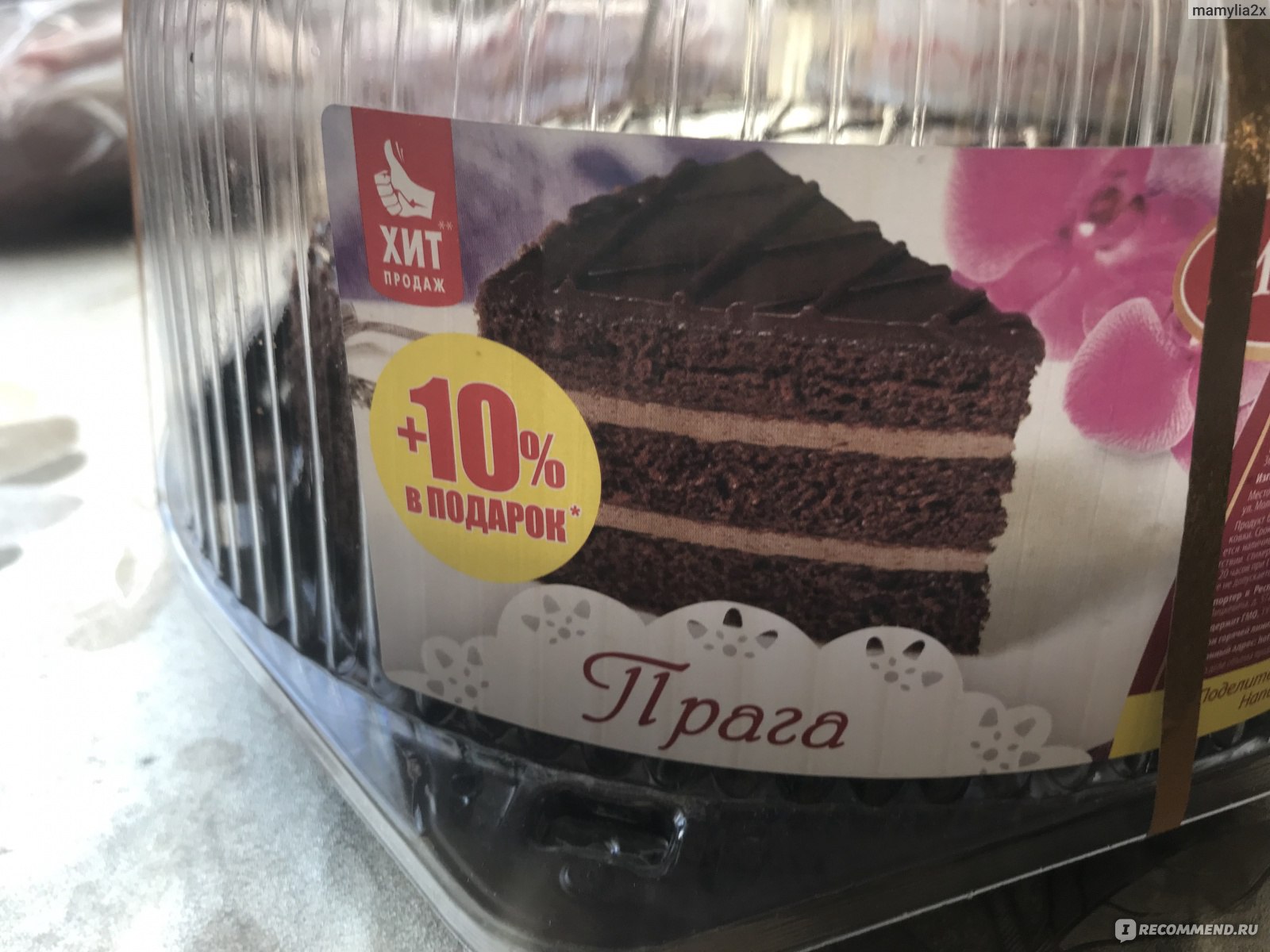 Шоколадный торт из магнита