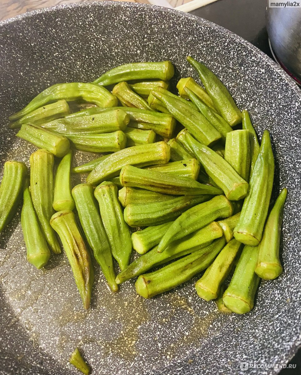 Овощи замороженные 4 сезона Бамия - «Что-то новое, вкусное и сытное. Долго  не знала как подступиться, а оказалось все просто. » | отзывы