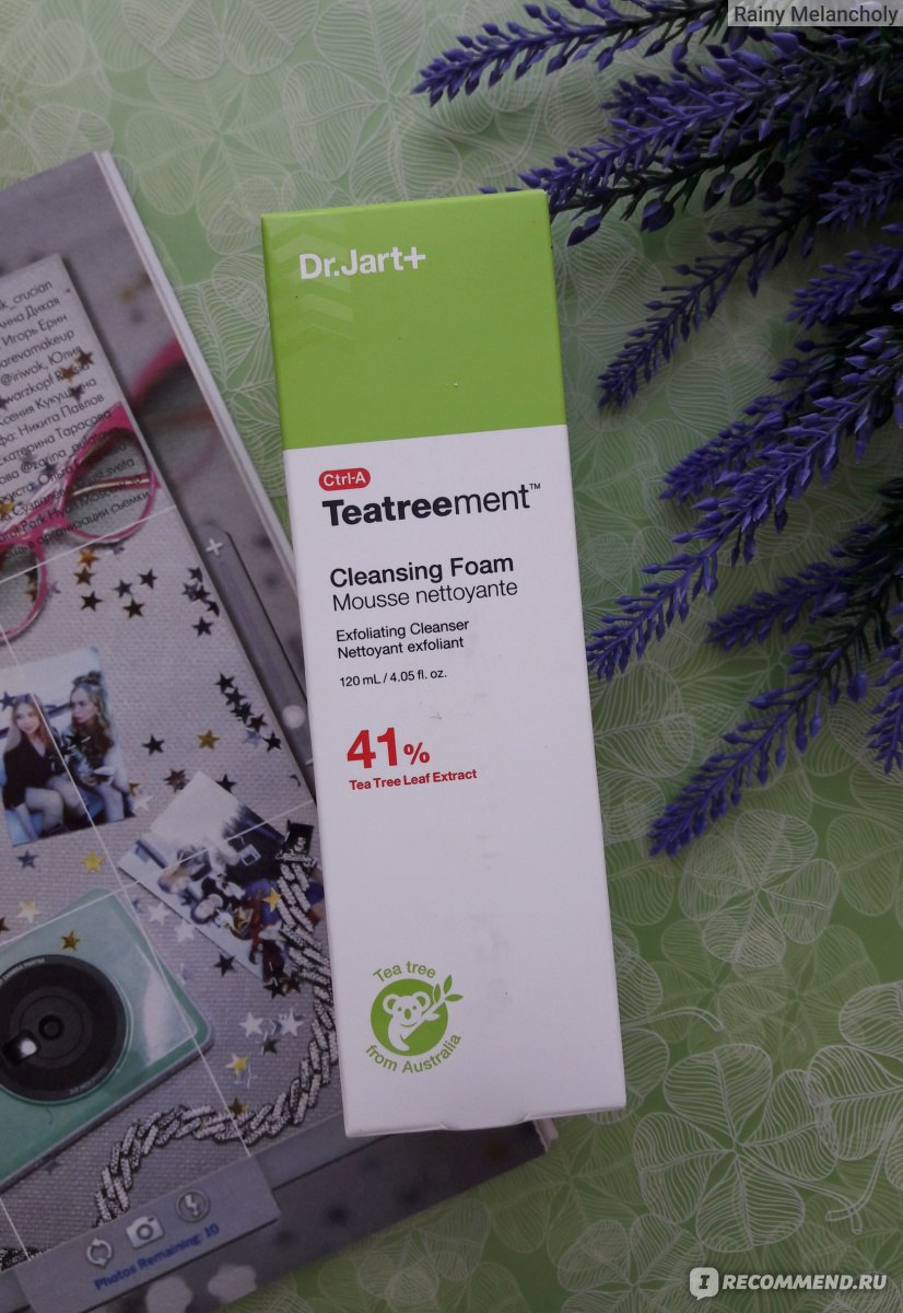 Лечебная гель-пенка для умывания с чайным деревом Dr.Jart+ Ctrl A Teatreement Cleansing Foam