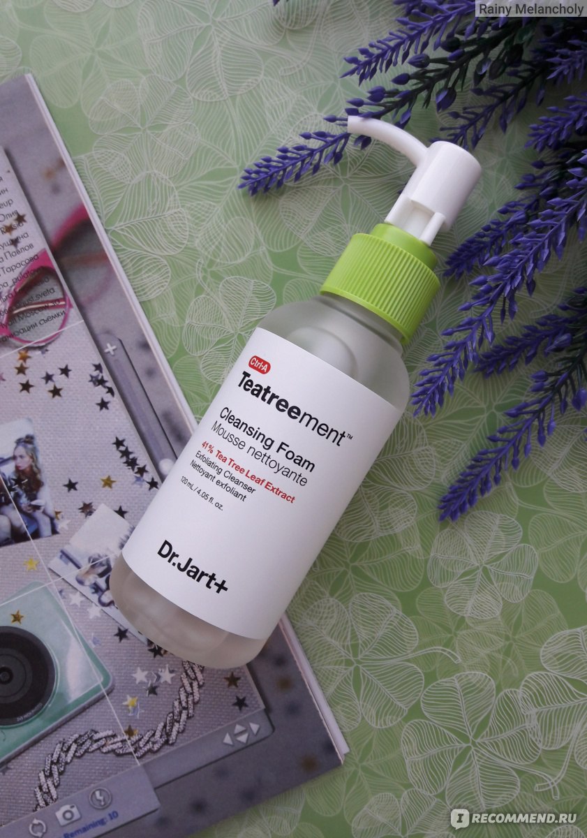 Лечебная гель-пенка для умывания с чайным деревом Dr.Jart+ Ctrl A Teatreement Cleansing Foam