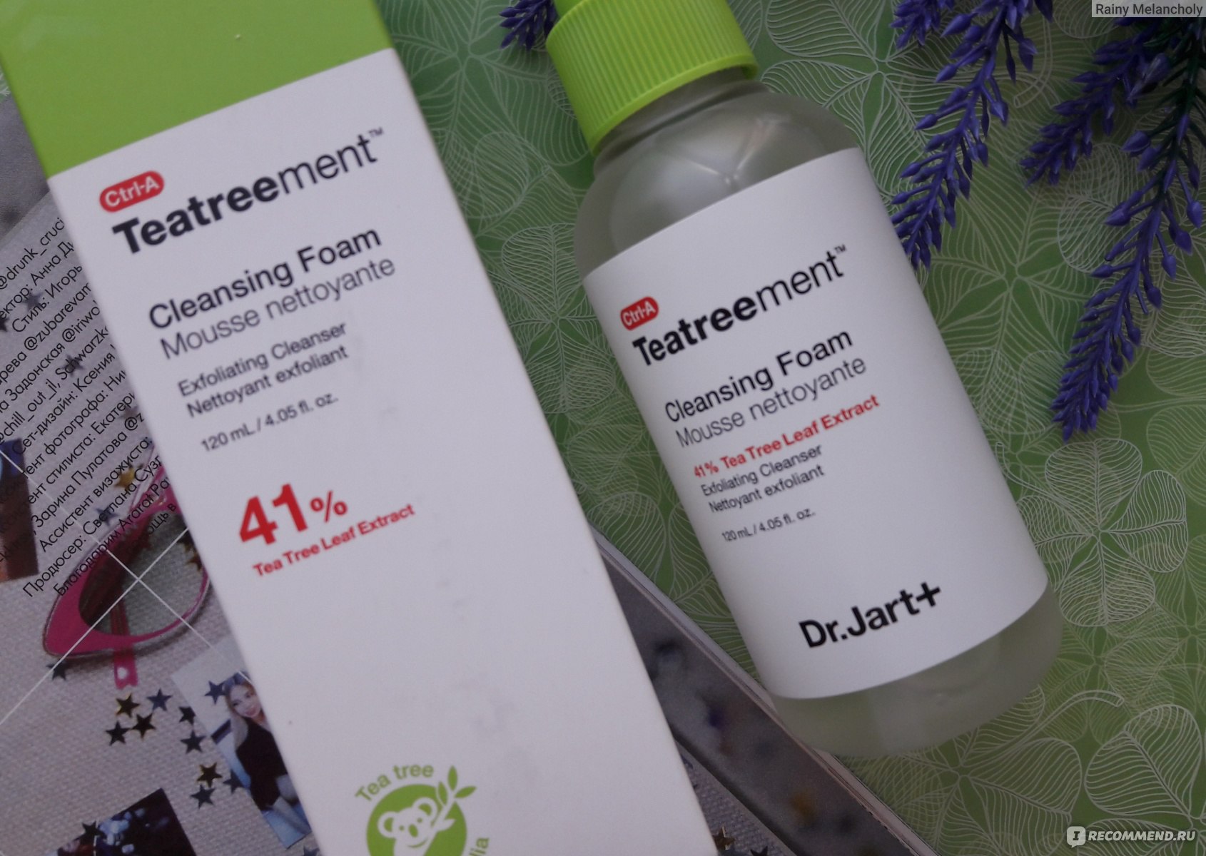 Лечебная гель-пенка для умывания с чайным деревом Dr.Jart+ Ctrl A Teatreement Cleansing Foam