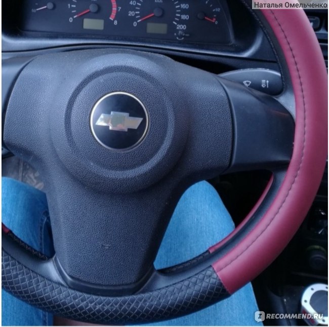 Чехол - оплетка на руль Aliexpress DERMAY Steering Wheel Covers фото