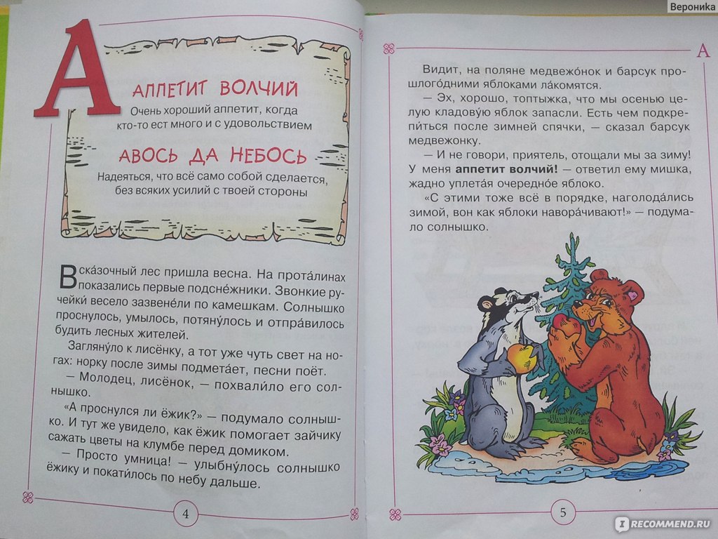 Слова-волшебники. Перова Ольга - «Учимся употреблять фразеологизмы (ФОТО  страниц)» | отзывы