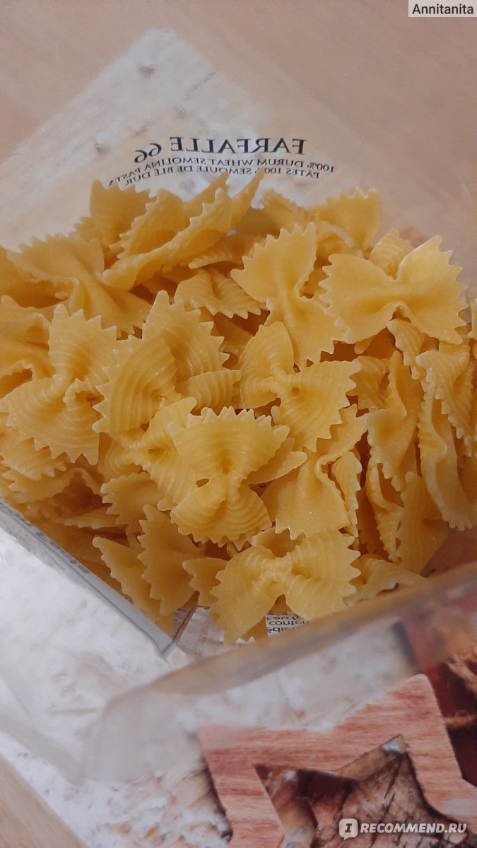 Макаронные изделия La Molisana Farfalle Rigate 66 - «Красивые макароны  бантики ?, а как на вкус??» | отзывы