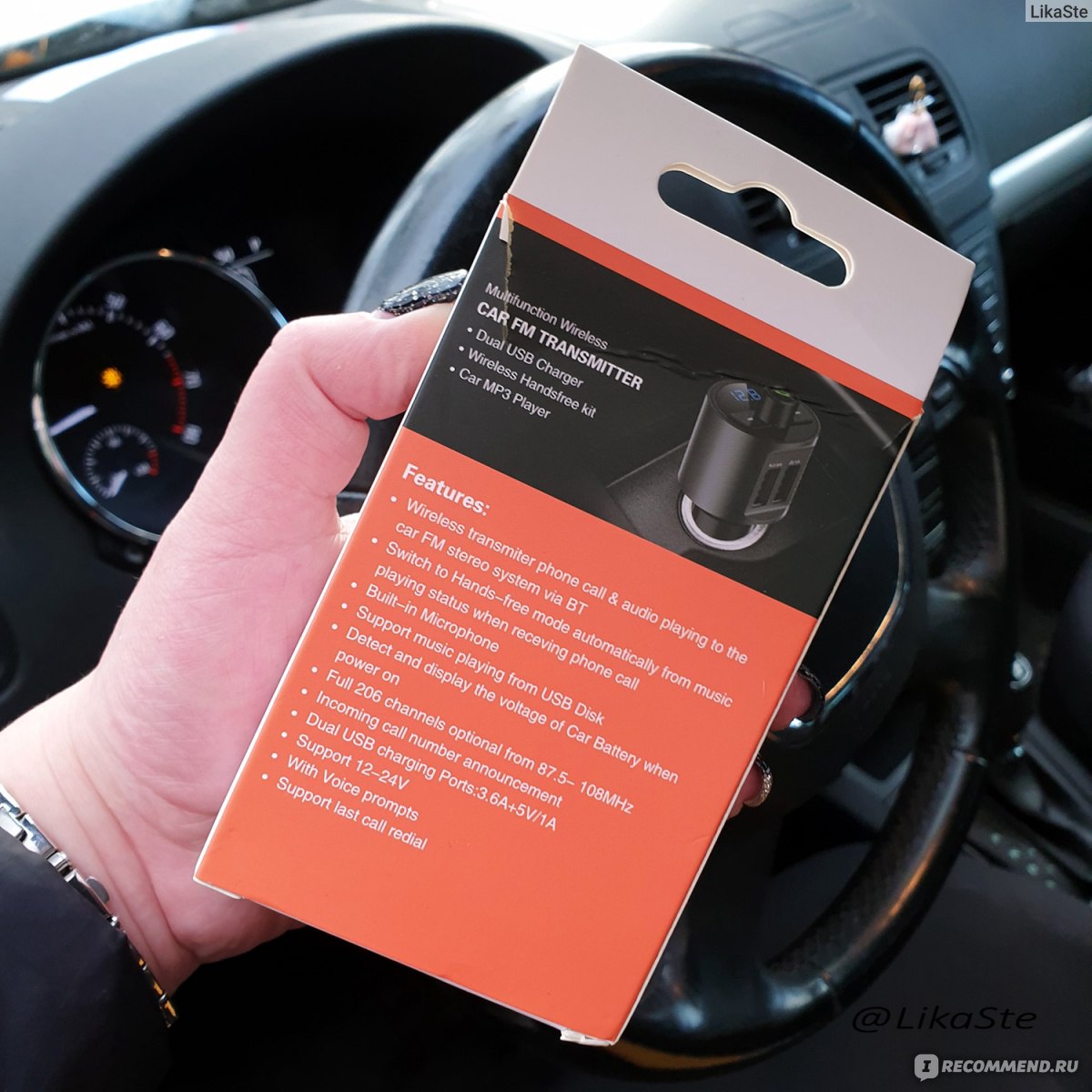 FM-трансмиттеры (модуляторы) Aliexpress JaJaBor Bluetooth Car Kit Handsfree  Wireless Bluetooth FM Transmitter FM Modulator Dual USB Support U Disk 3.6A  Quick Charge - «Классная идея подарка автолюбителю за совсем небольшие  деньги!» |